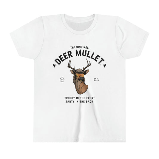 The Original Deer Mullet Motto Color Youth Tee