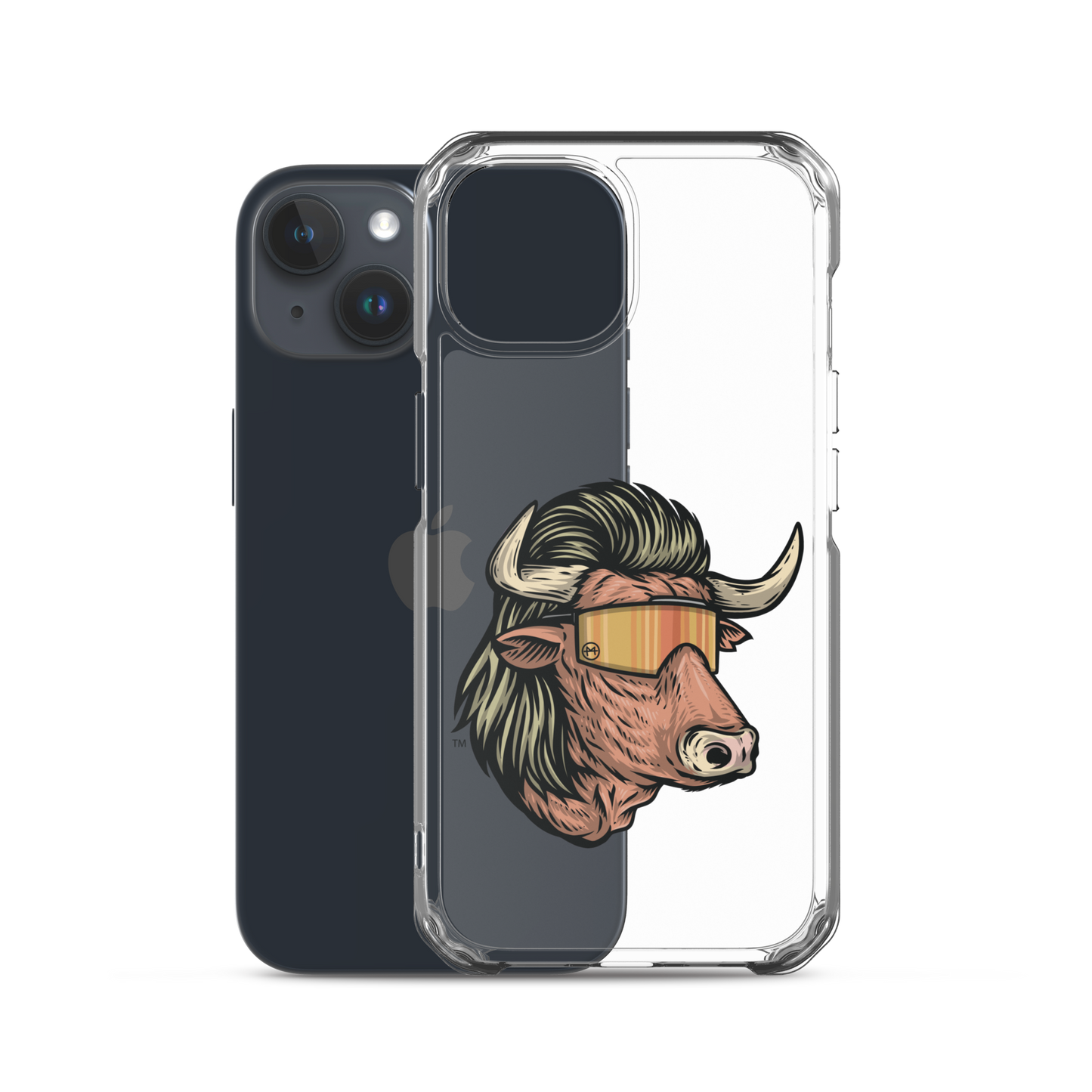 Bull Mullet iPhone Case - Clear