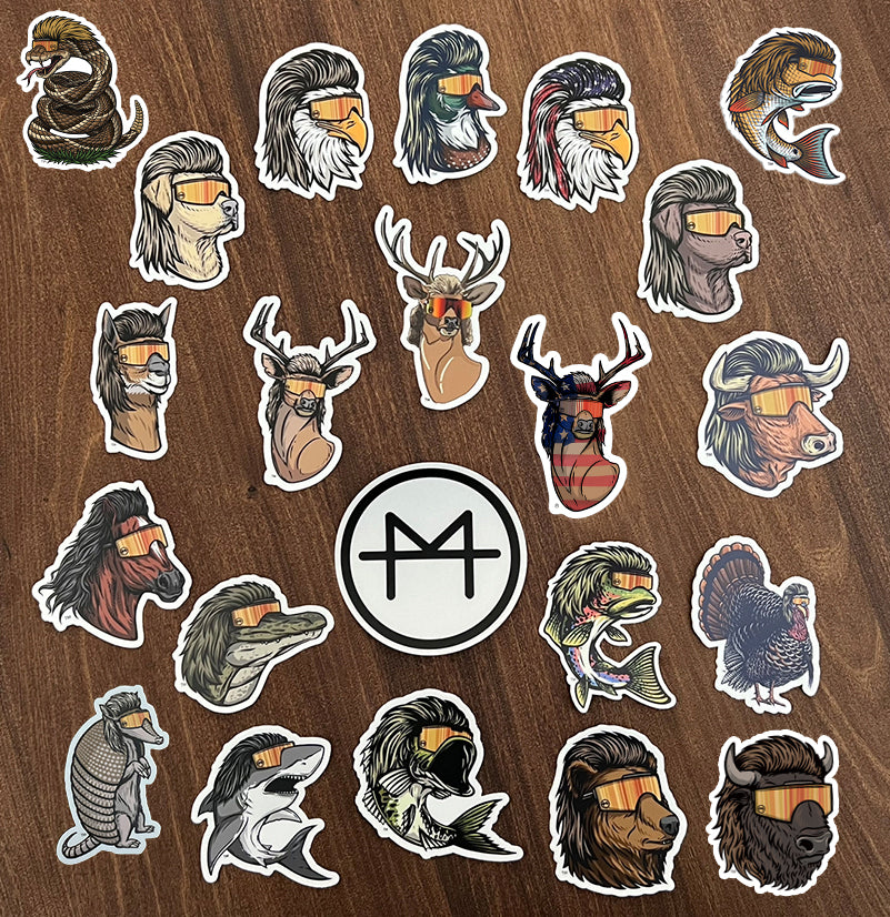 7 Mullets Sticker Pack
