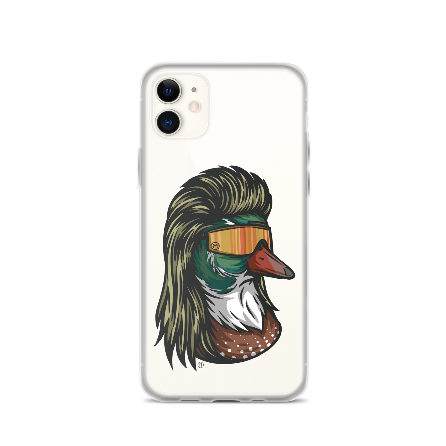 Duck Mullet iPhone Case - Clear