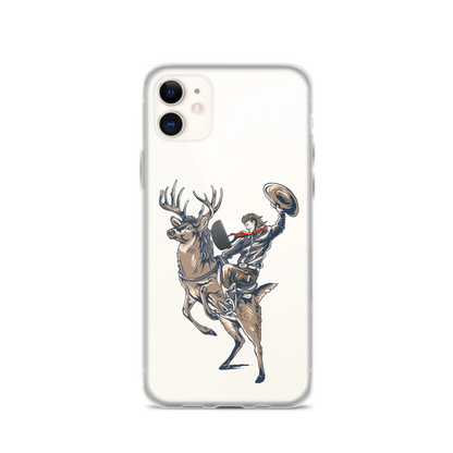 Deer Mullet Cowboy iPhone® Case - Clear
