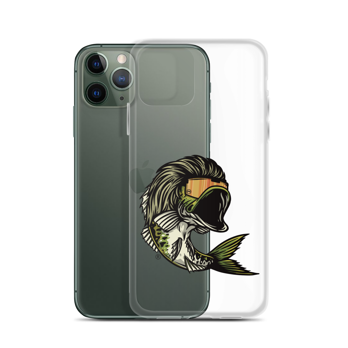 Bass Mullet iPhone Case - Clear