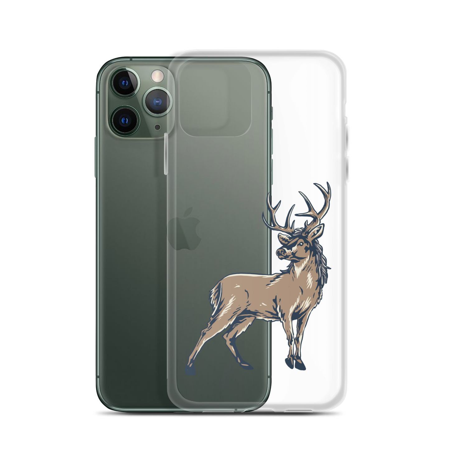 Deer Mullet Standing iPhone® Case - Clear