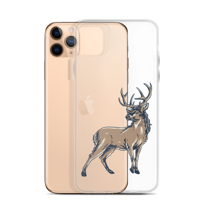 Deer Mullet Standing iPhone® Case - Clear