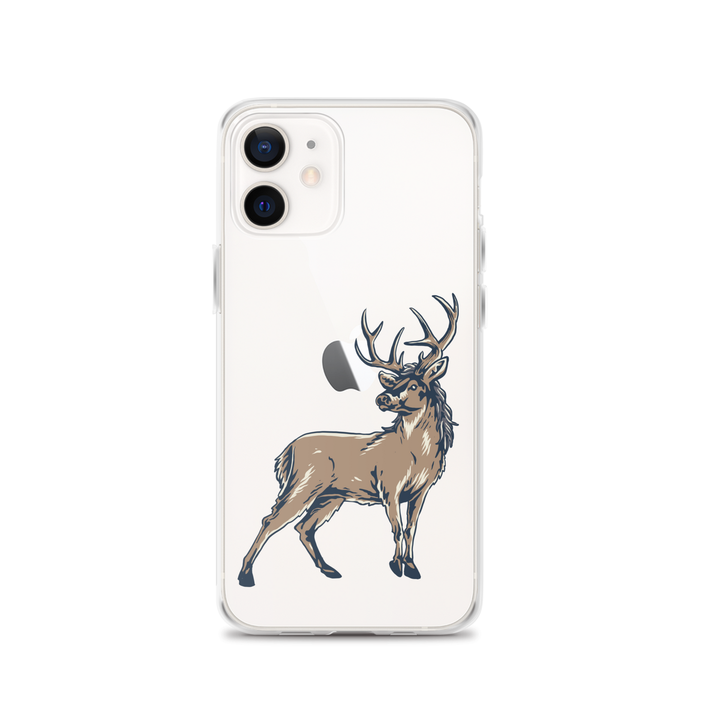 Deer Mullet Standing iPhone® Case - Clear