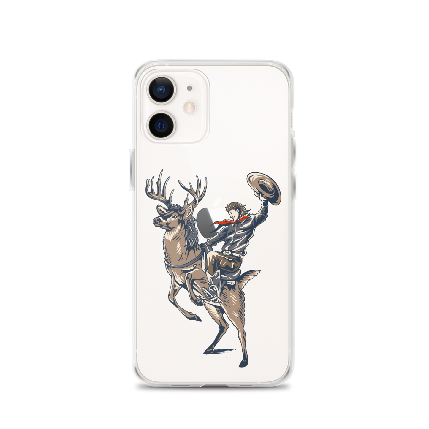 Deer Mullet Cowboy iPhone® Case - Clear