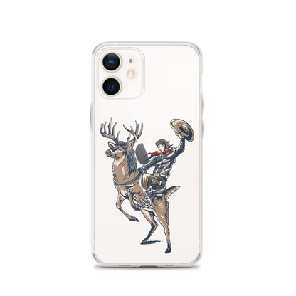 Deer Mullet Cowboy iPhone® Case - Clear