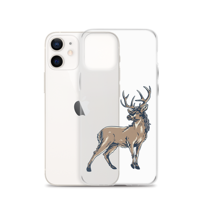Deer Mullet Standing iPhone® Case - Clear