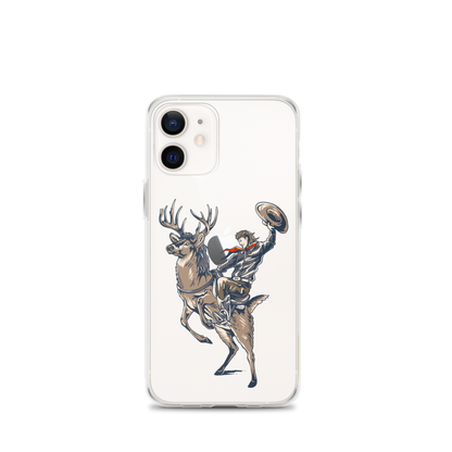 Deer Mullet Cowboy iPhone® Case - Clear