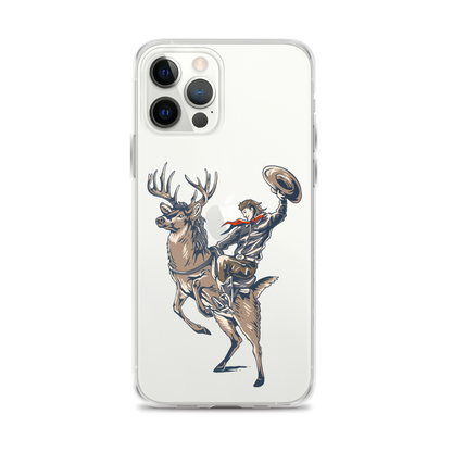 Deer Mullet Cowboy iPhone® Case - Clear