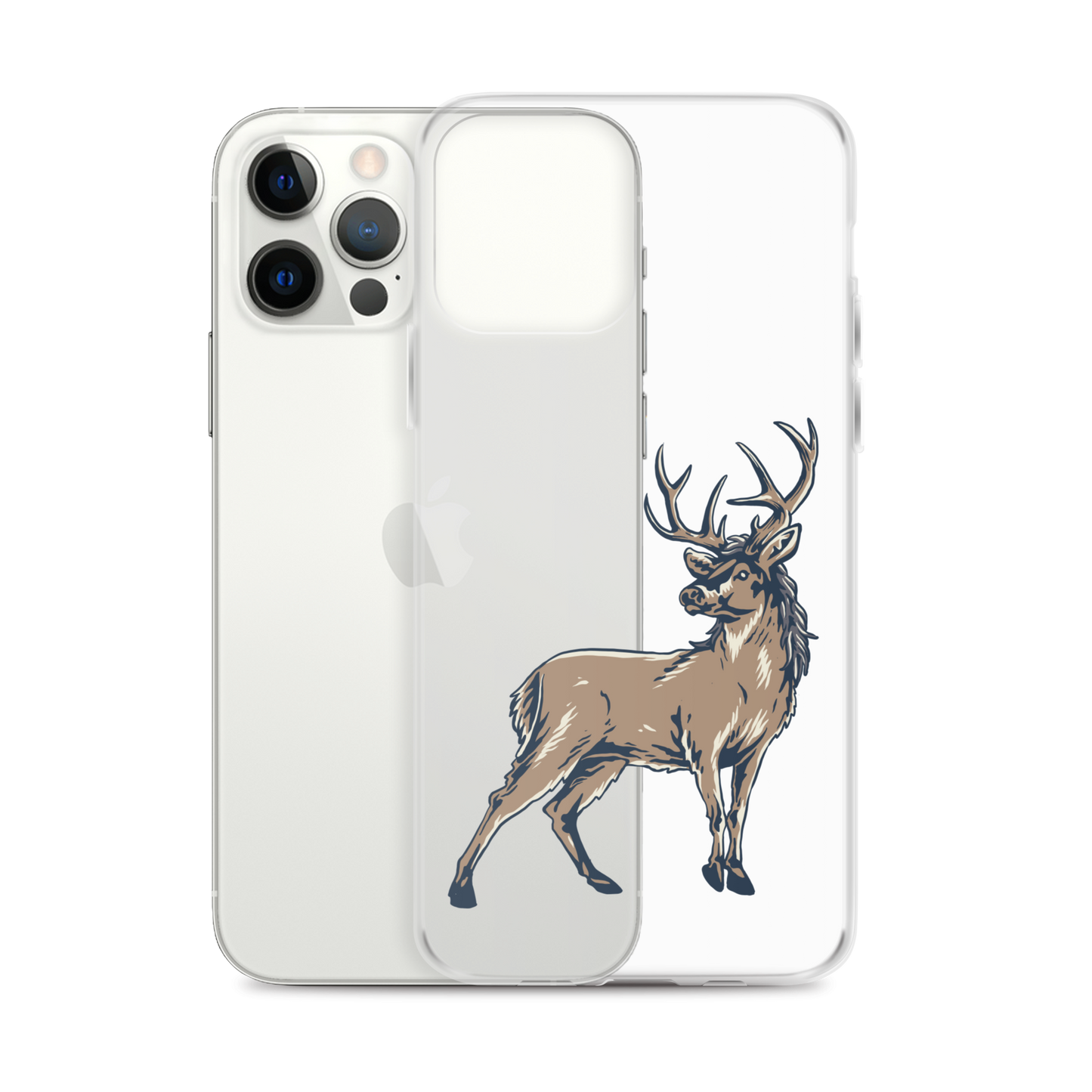 Deer Mullet Standing iPhone® Case - Clear