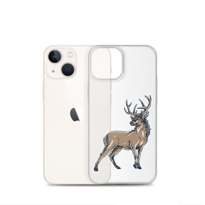 Deer Mullet Standing iPhone® Case - Clear