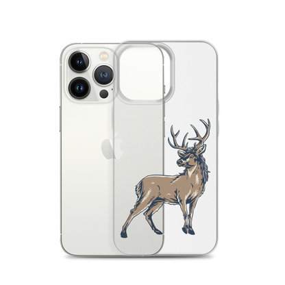 Deer Mullet Standing iPhone® Case - Clear