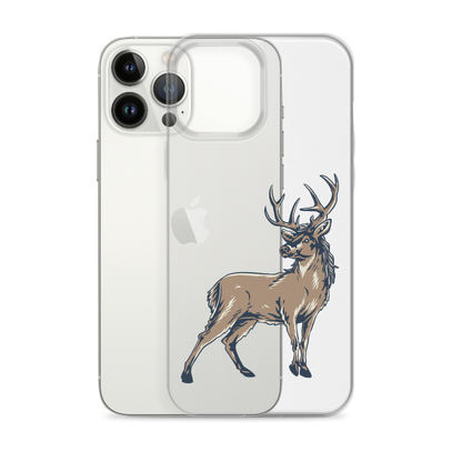 Deer Mullet Standing iPhone® Case - Clear