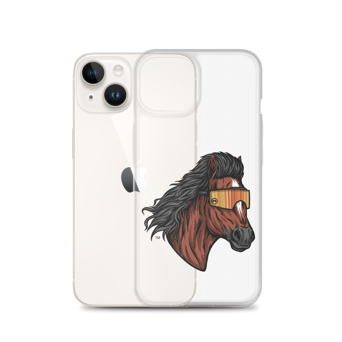 Horse Mullet iPhone Case - Clear