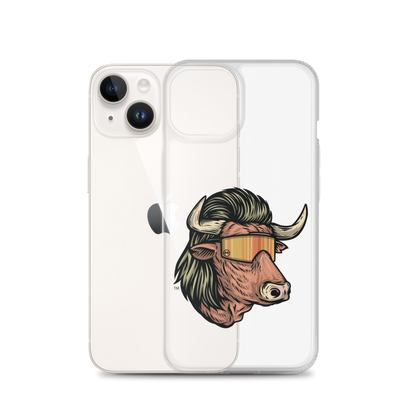 Bull Mullet iPhone Case - Clear