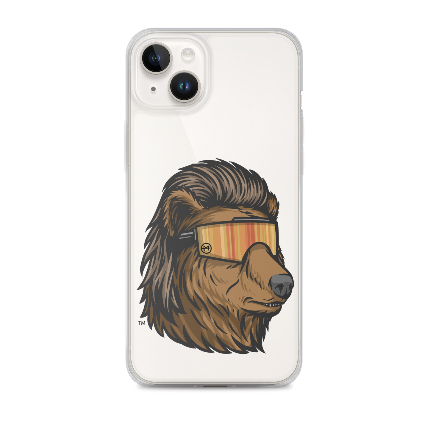 Bear Mullet iPhone Case - Clear