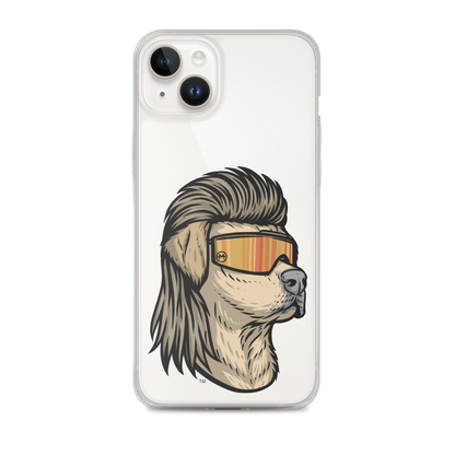Yellow Lab Mullet iPhone Case - Clear
