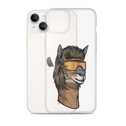 Llama Mullet iPhone Case - Clear