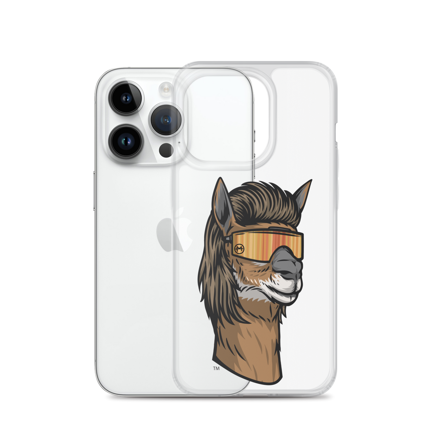 Llama Mullet iPhone Case - Clear