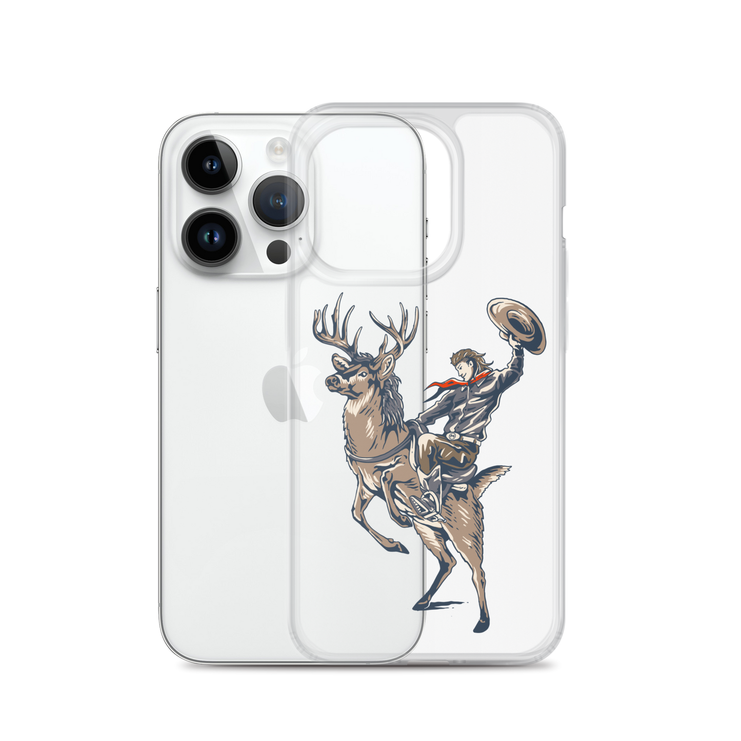 Deer Mullet Cowboy iPhone® Case - Clear