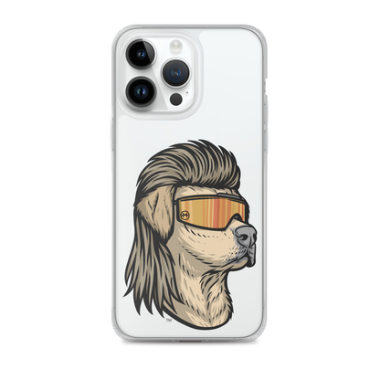 Yellow Lab Mullet iPhone Case - Clear