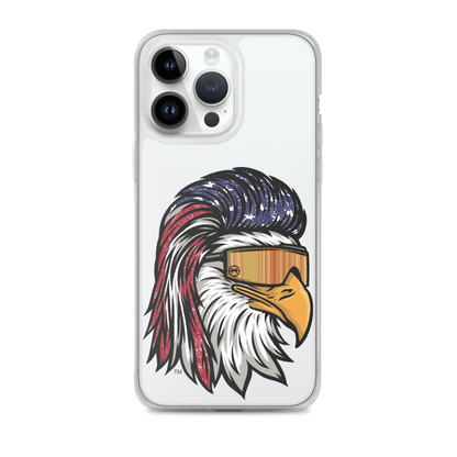 Eagle Mullet USA iPhone Case - Clear