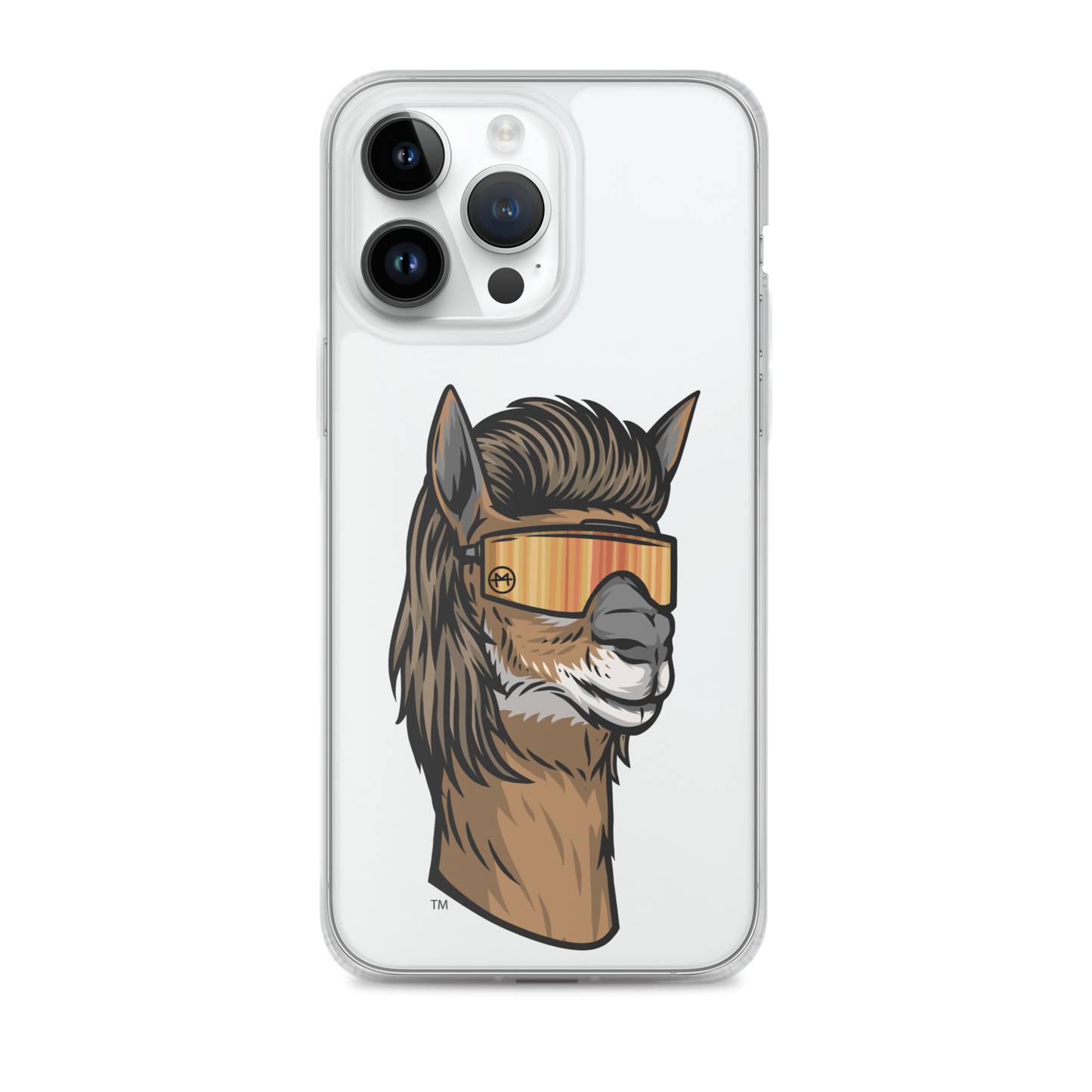 Llama Mullet iPhone Case - Clear