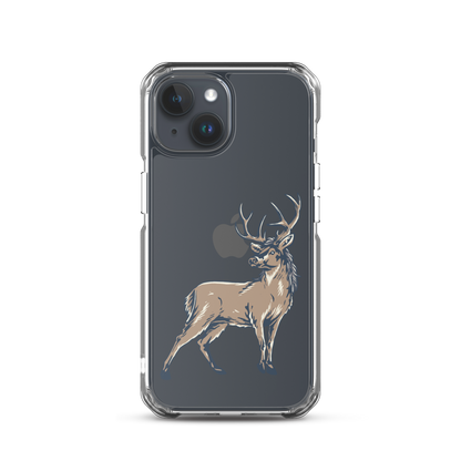 Deer Mullet Standing iPhone® Case - Clear