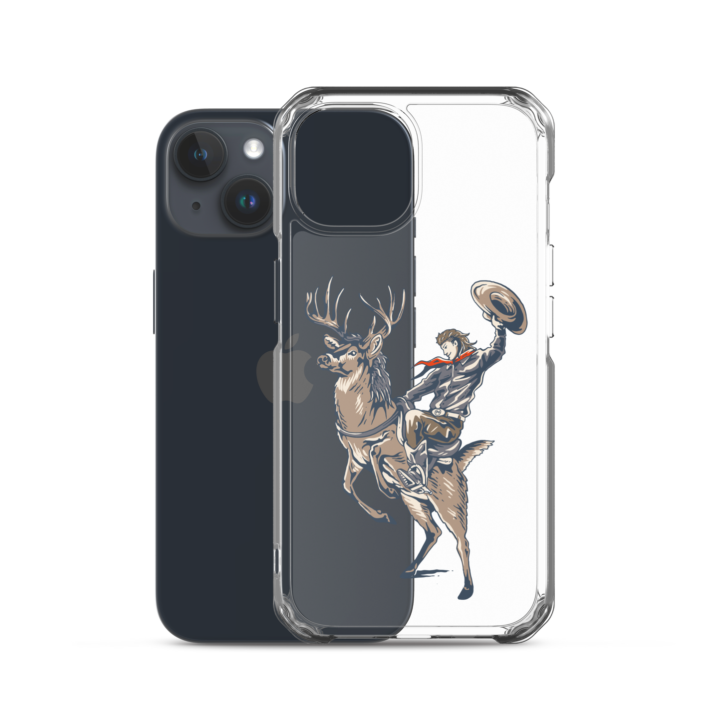 Deer Mullet Cowboy iPhone® Case - Clear