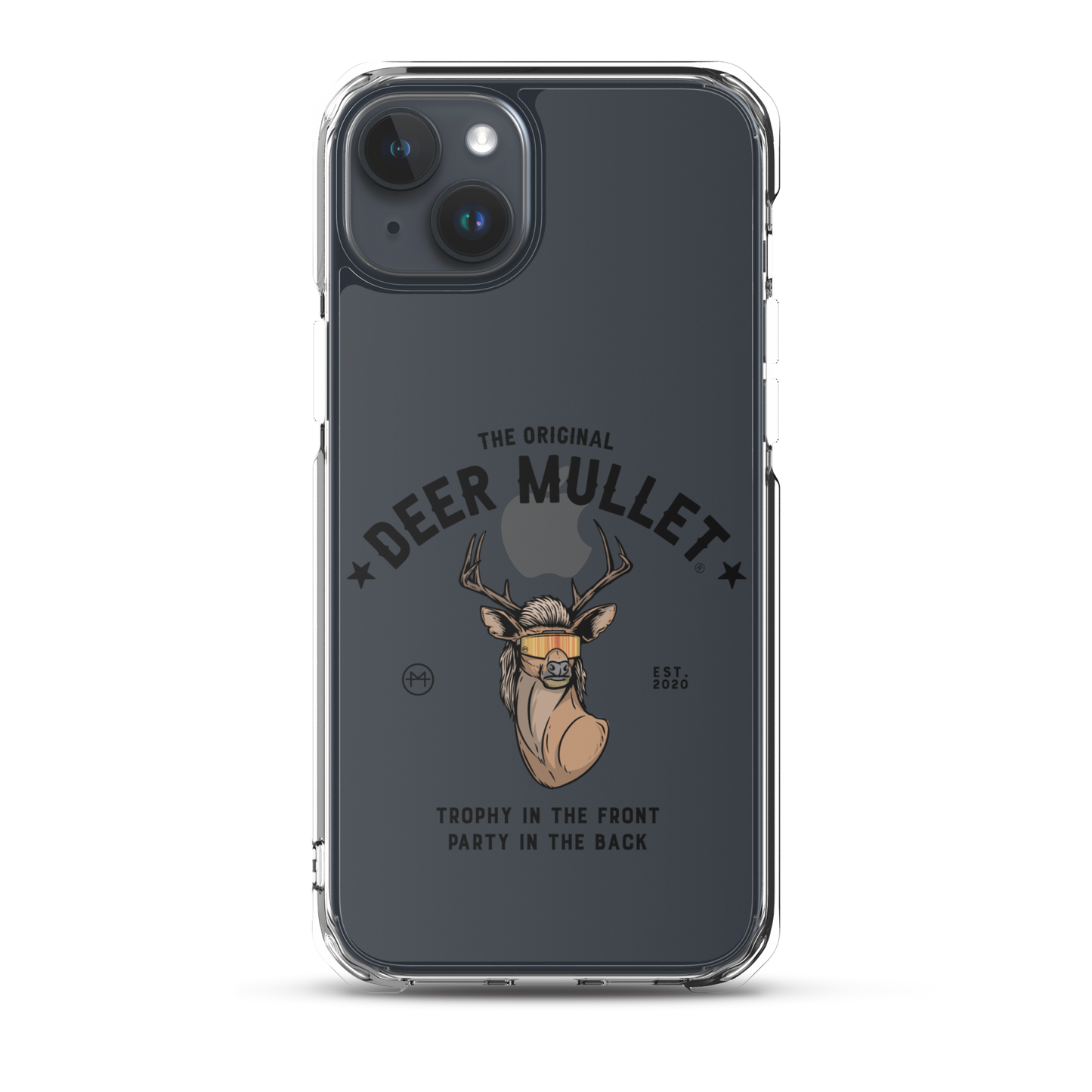 Deer Mullet Motto iPhone Case - Clear