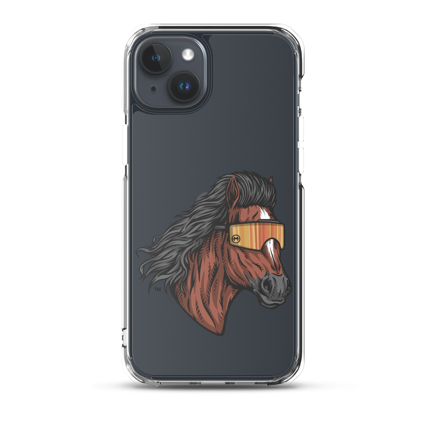 Horse Mullet iPhone Case - Clear