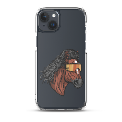 Horse Mullet iPhone Case - Clear