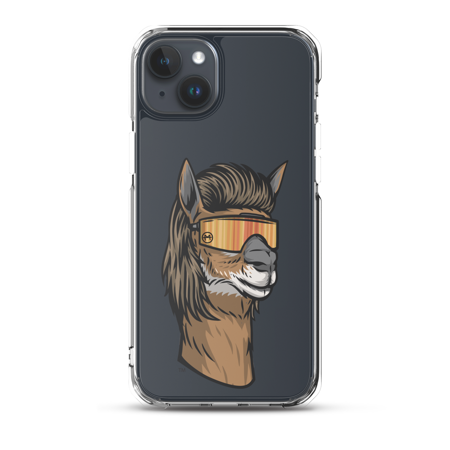 Llama Mullet iPhone Case - Clear