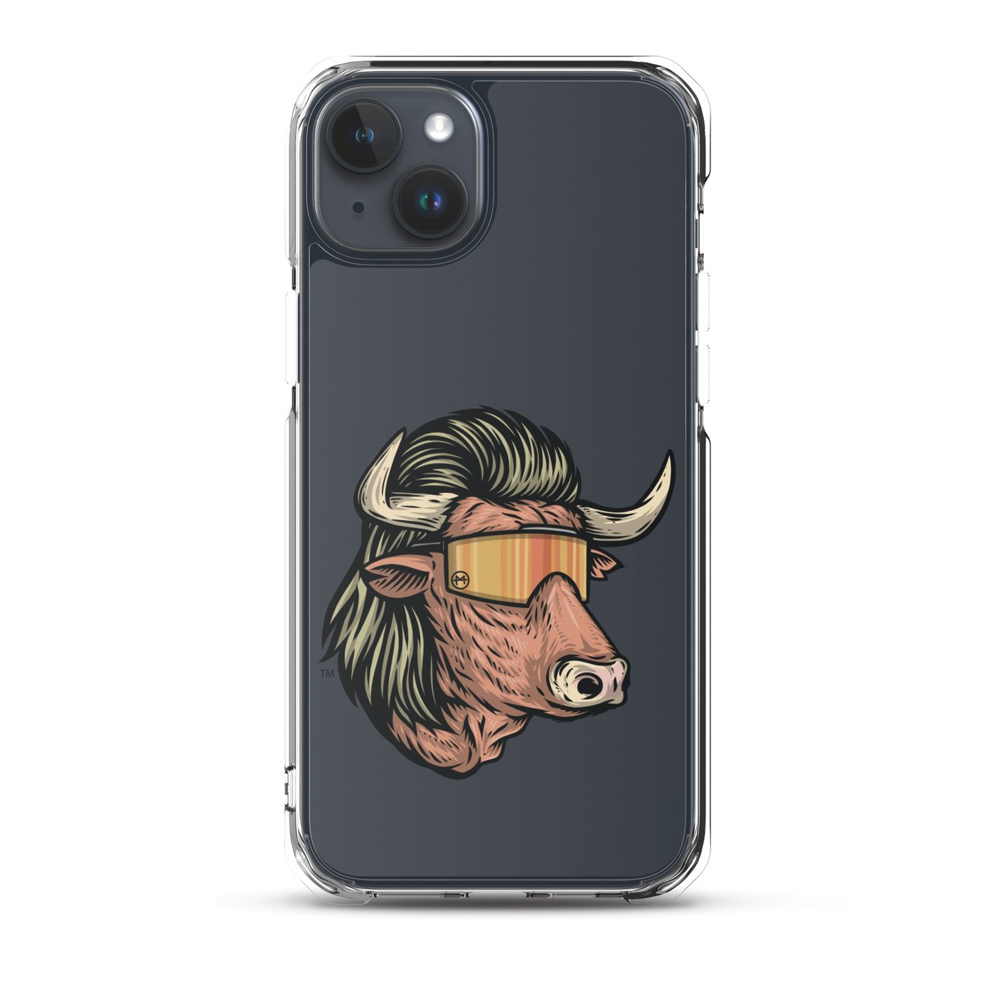 Bull Mullet iPhone Case - Clear