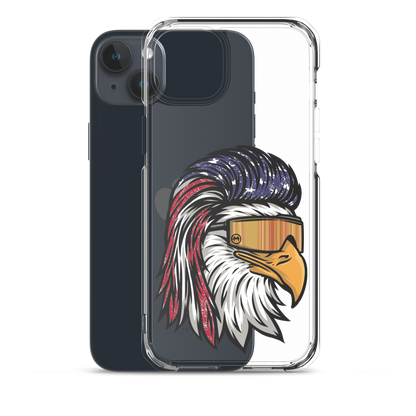 Eagle Mullet USA iPhone Case - Clear