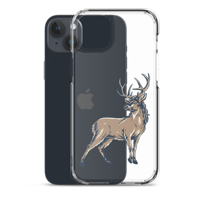 Deer Mullet Standing iPhone® Case - Clear