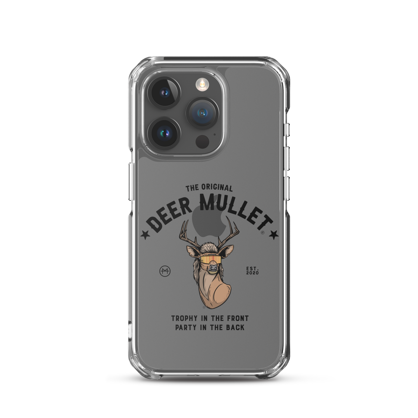 Deer Mullet Motto iPhone Case - Clear
