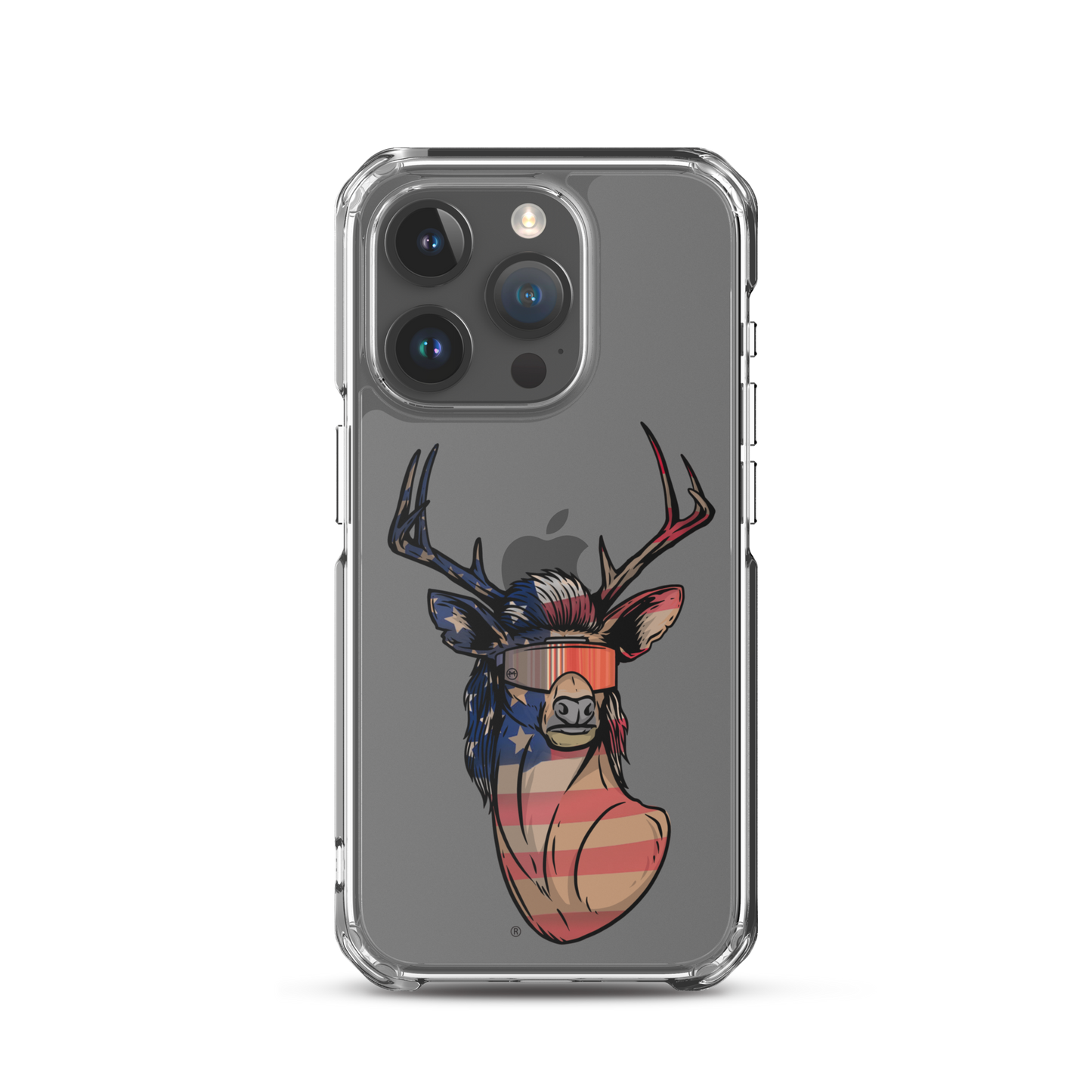 Deer Mullet USA 2.0 iPhone Case - Clear