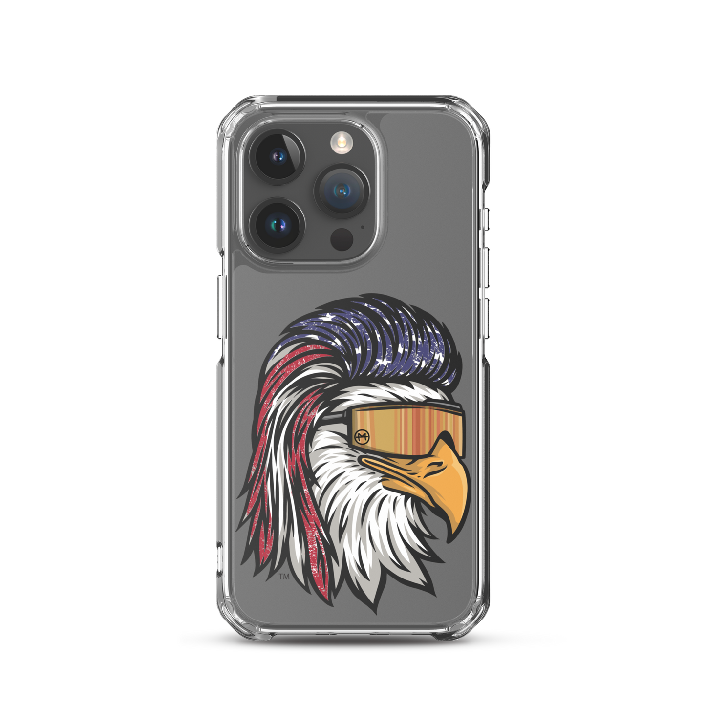 Eagle Mullet USA iPhone Case - Clear