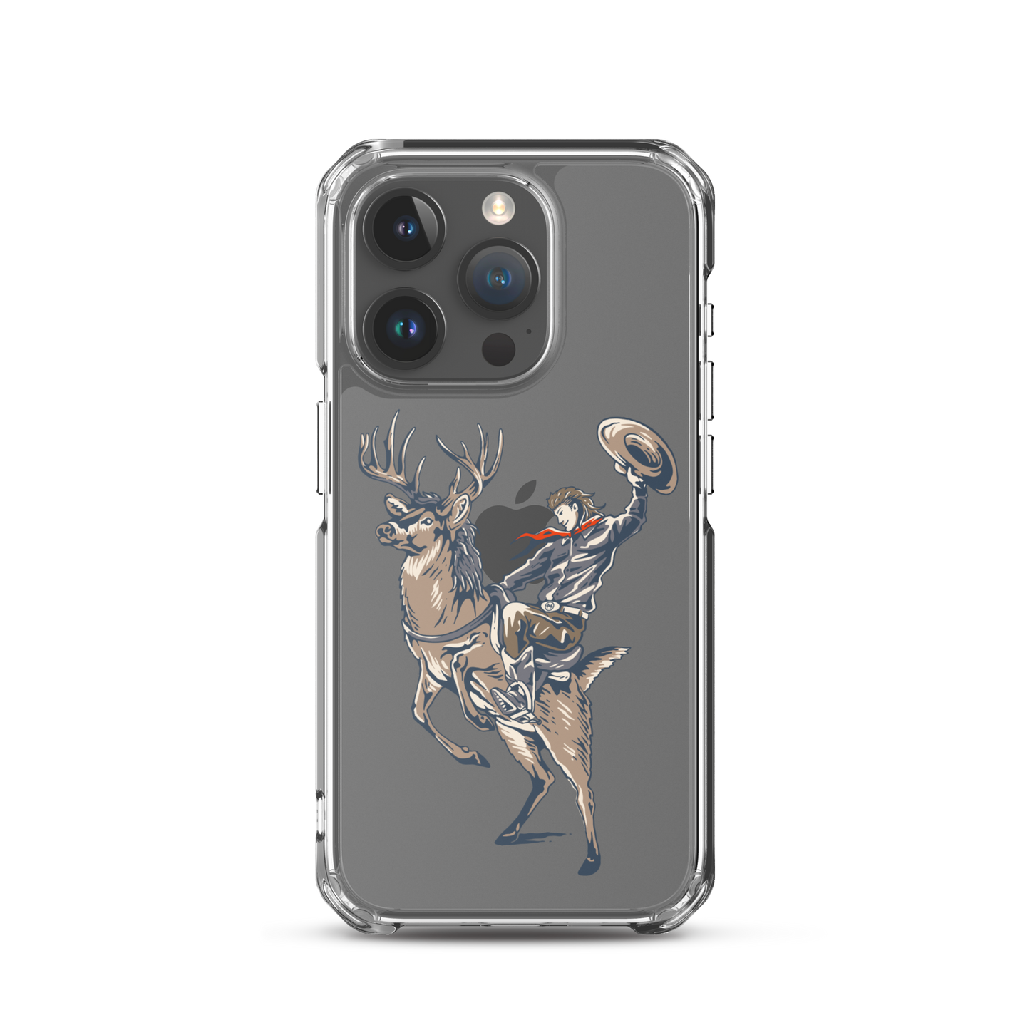 Deer Mullet Cowboy iPhone® Case - Clear