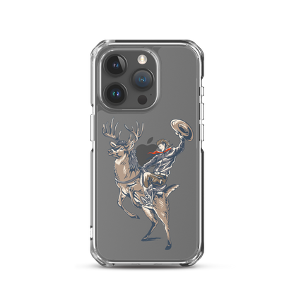 Deer Mullet Cowboy iPhone® Case - Clear