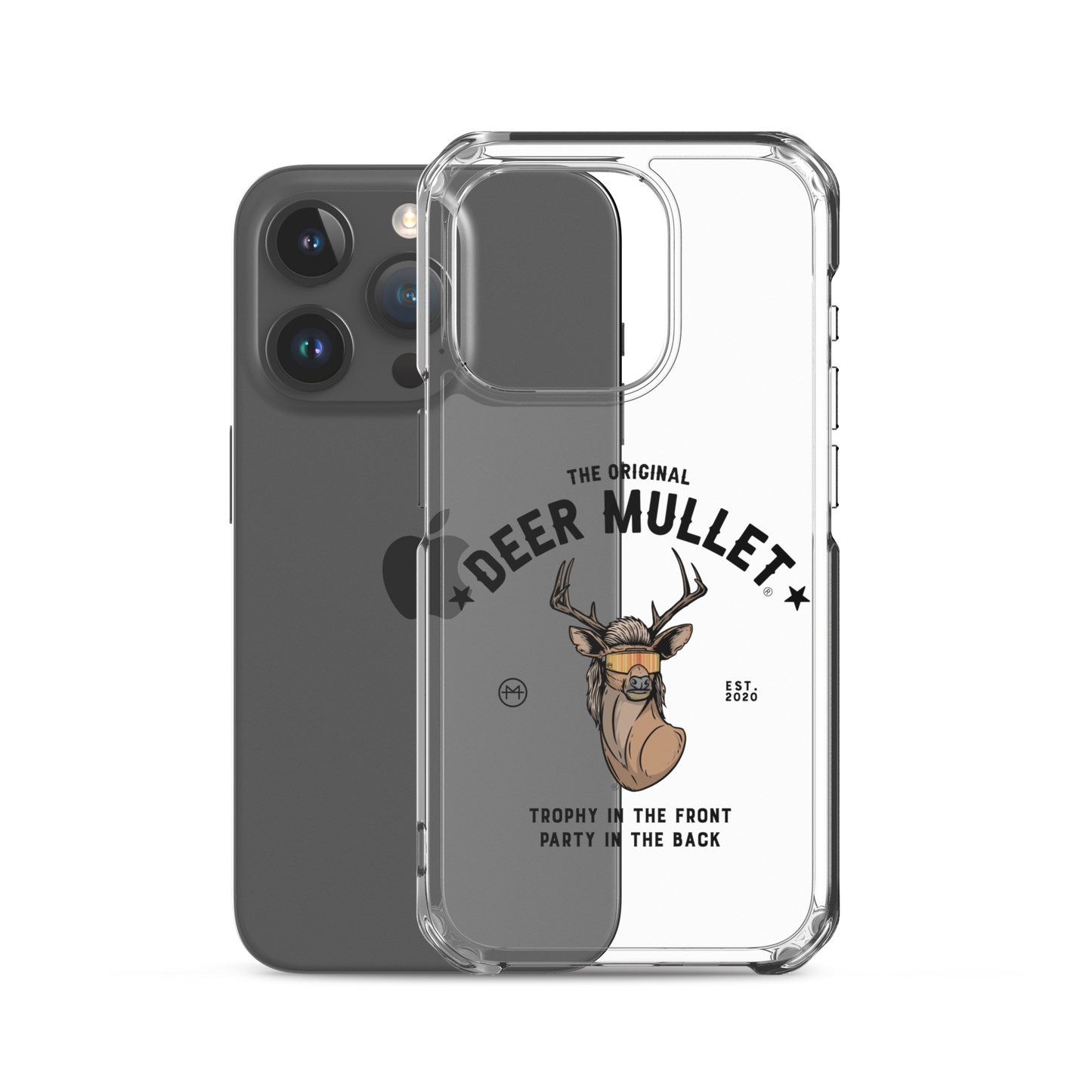 Deer Mullet Motto iPhone Case - Clear