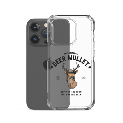 Deer Mullet Motto iPhone Case - Clear