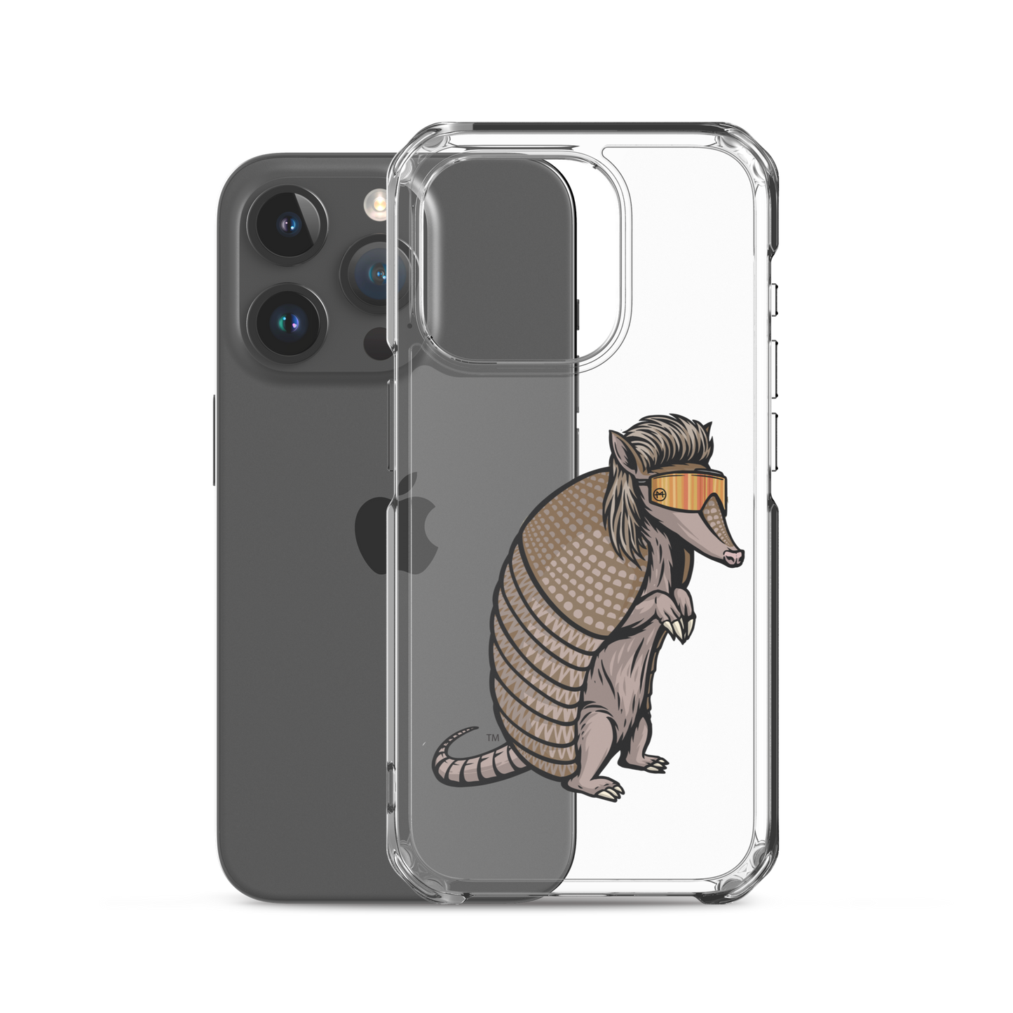 Armadillo Mullet iPhone Case - Clear