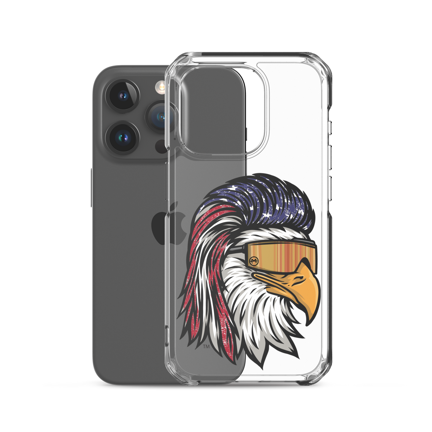 Eagle Mullet USA iPhone Case - Clear