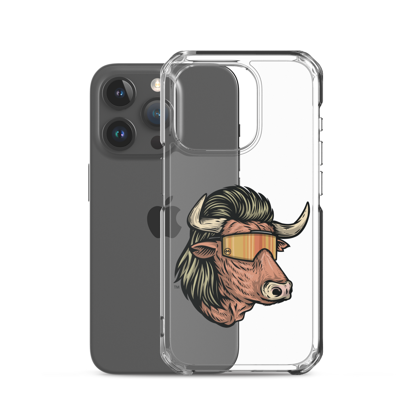 Bull Mullet iPhone Case - Clear