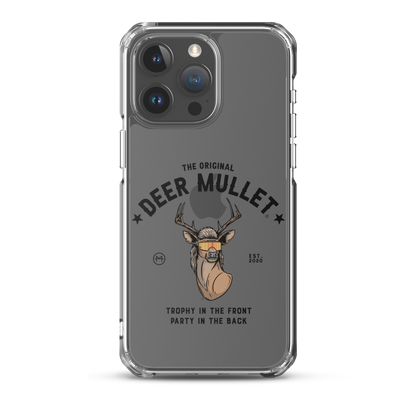 Deer Mullet Motto iPhone Case - Clear