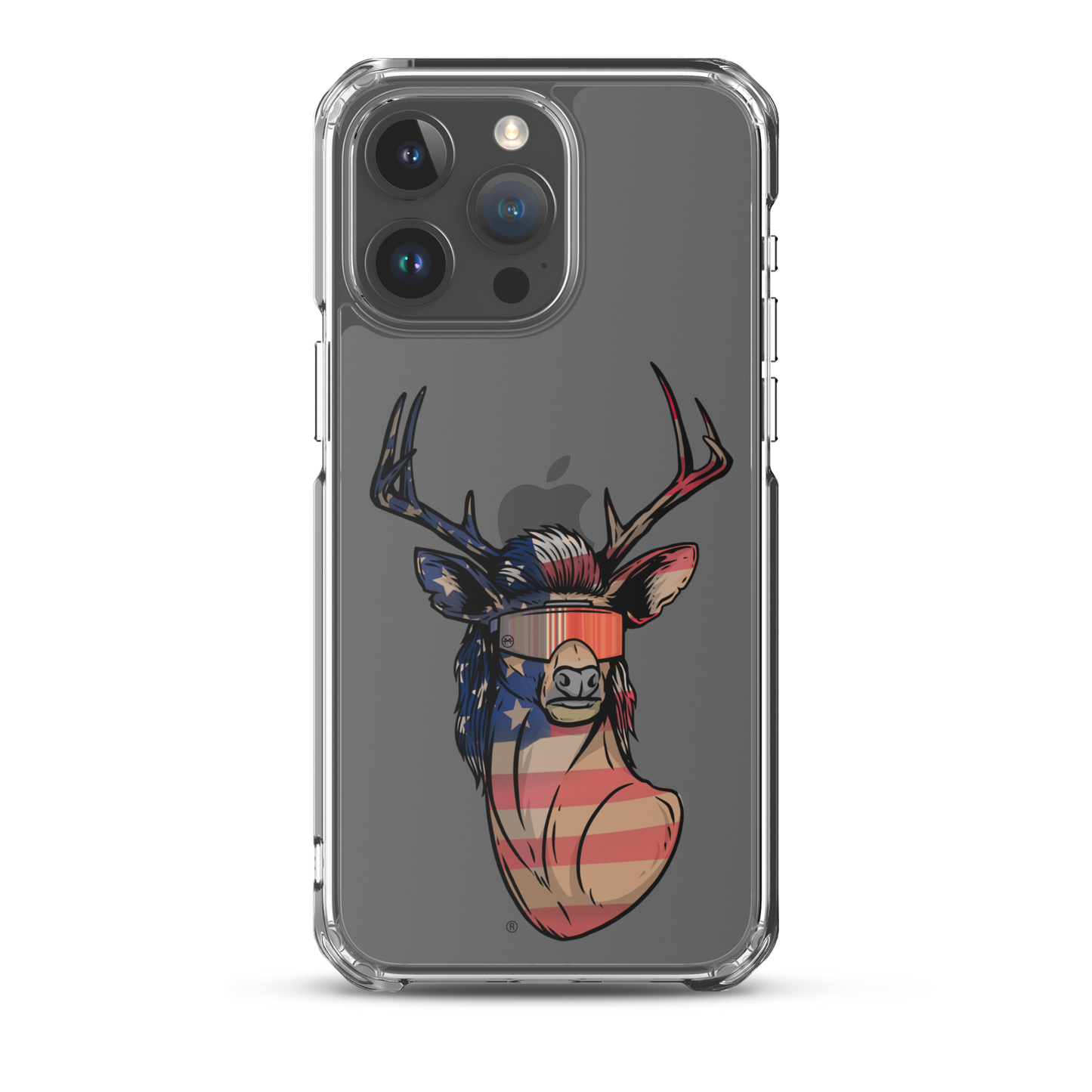 Deer Mullet USA 2.0 iPhone Case - Clear