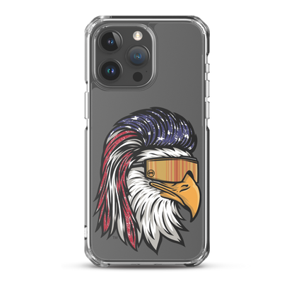 Eagle Mullet USA iPhone Case - Clear